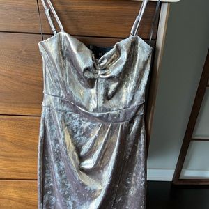 Zara new brand gold color dress